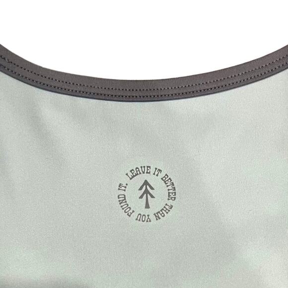 Parks Project Glacier Trail Blue Gray Crop Top Racerback Sports Bra S NEW Tags - Picture 5 of 6